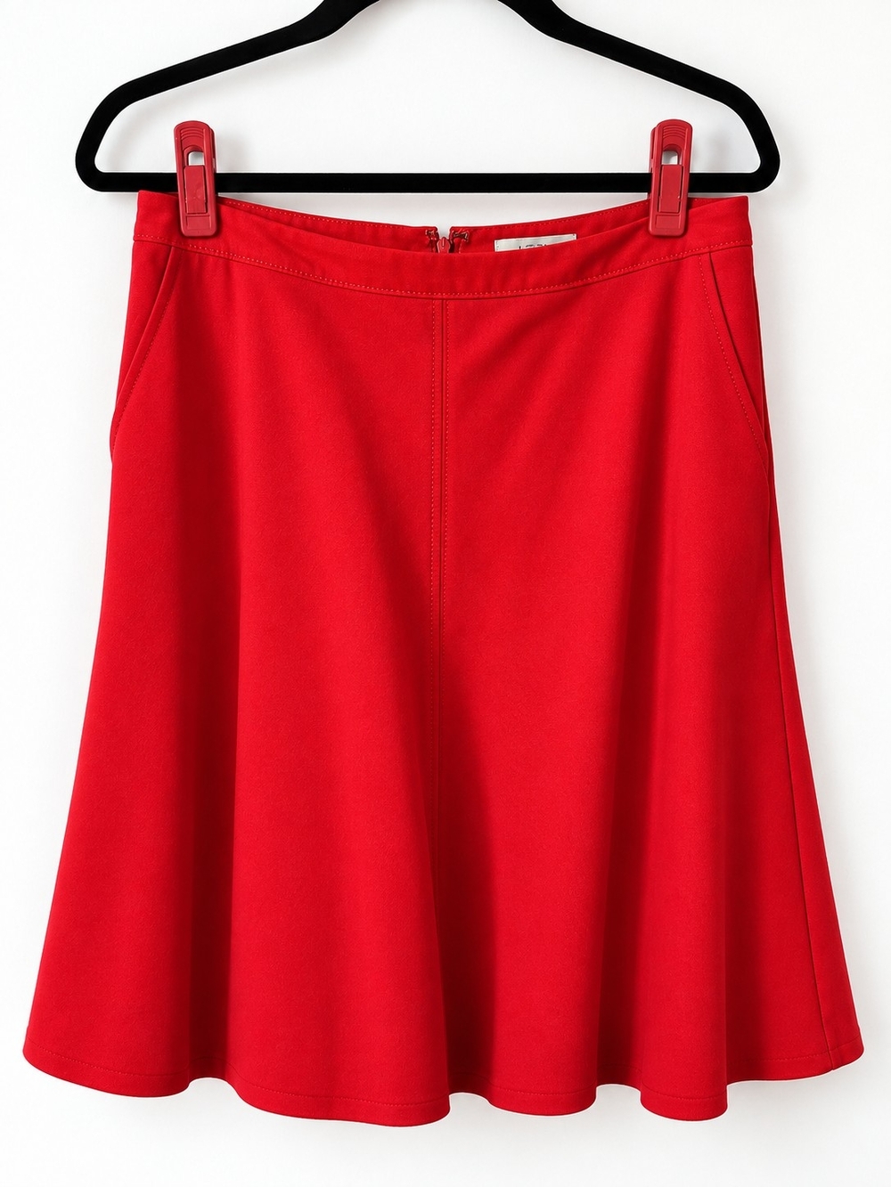 LOFT Red Circle Skirt